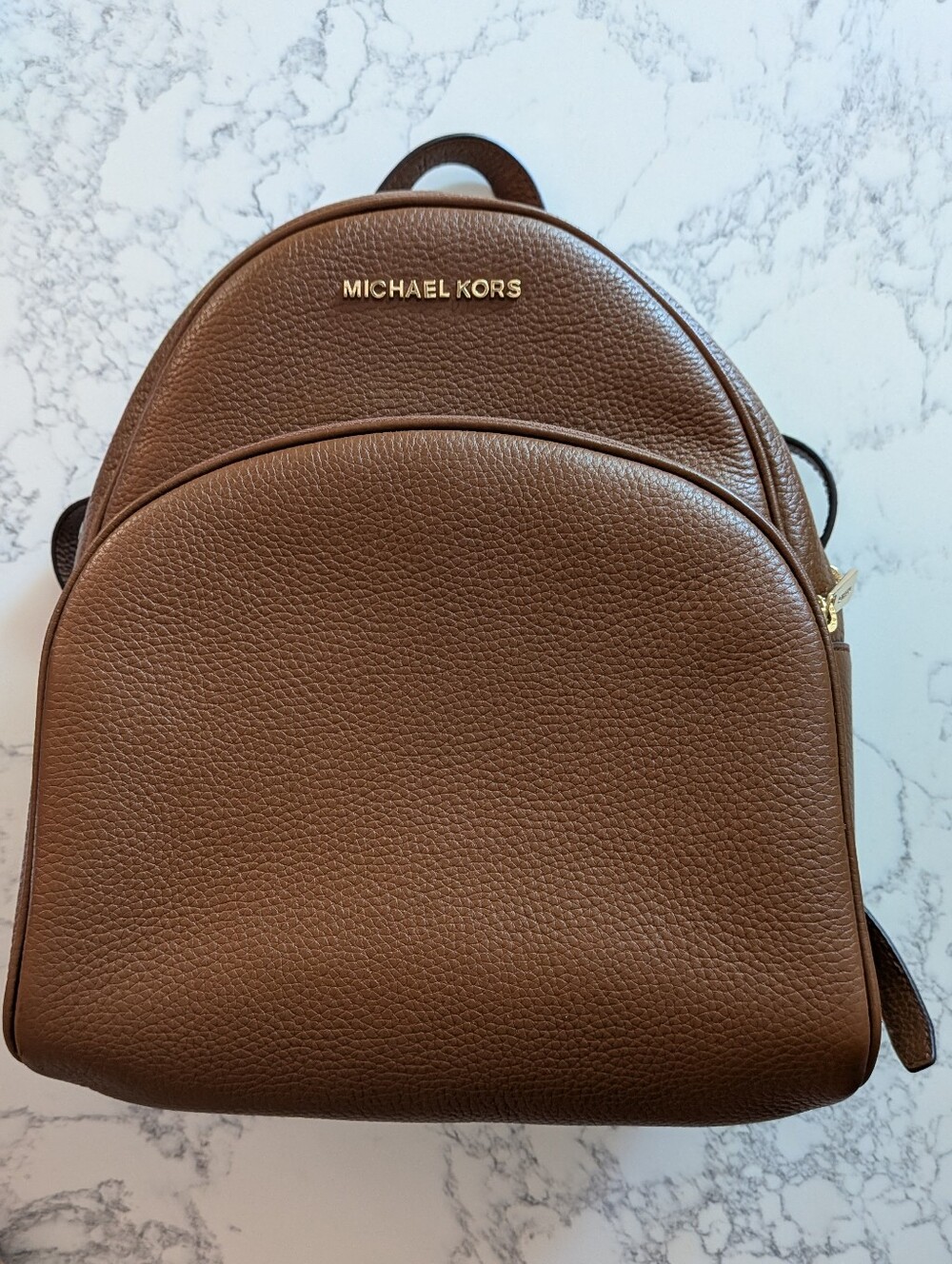 Michael Kors Brown Leather Mini Backpack